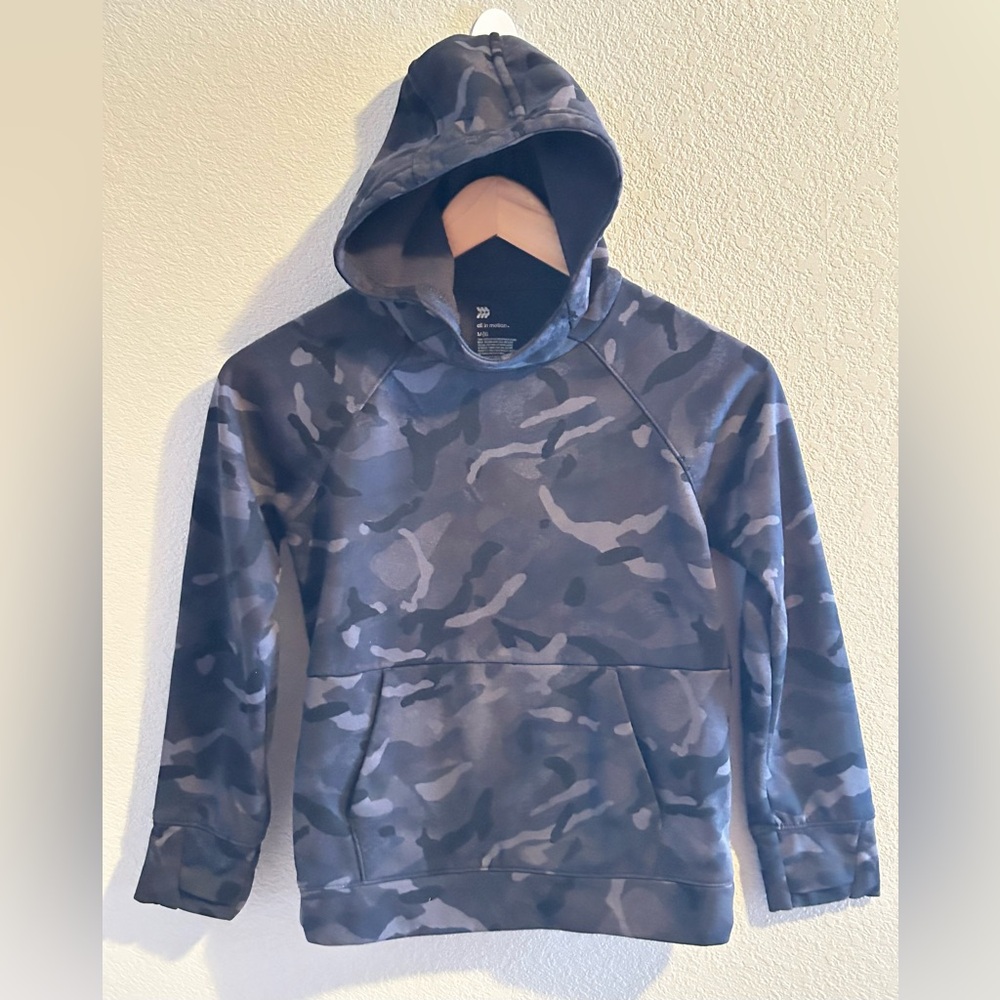 Boys All in Motion Black Camo Hoddie
